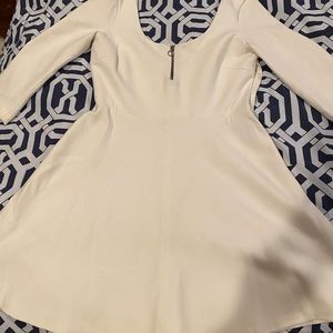 Winter White Zara Dress with low back